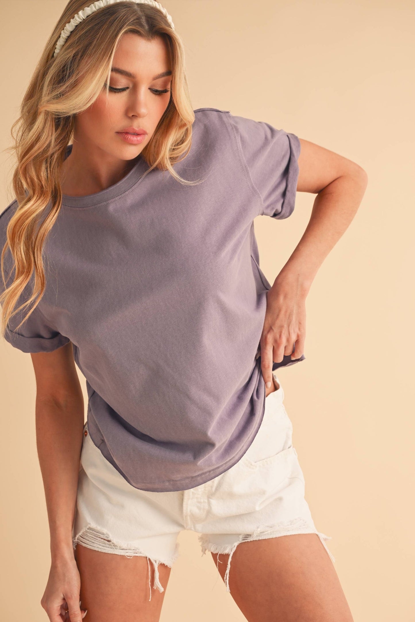 Mali Baby Tee - Plum