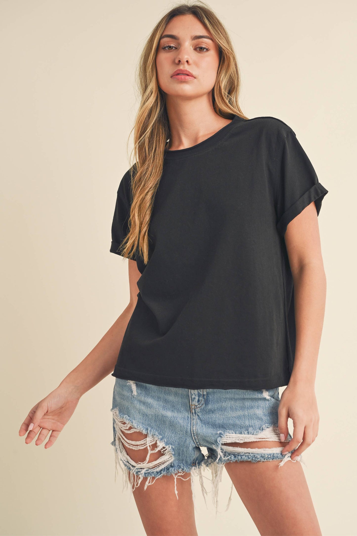 Mali Baby Tee - Charcoal