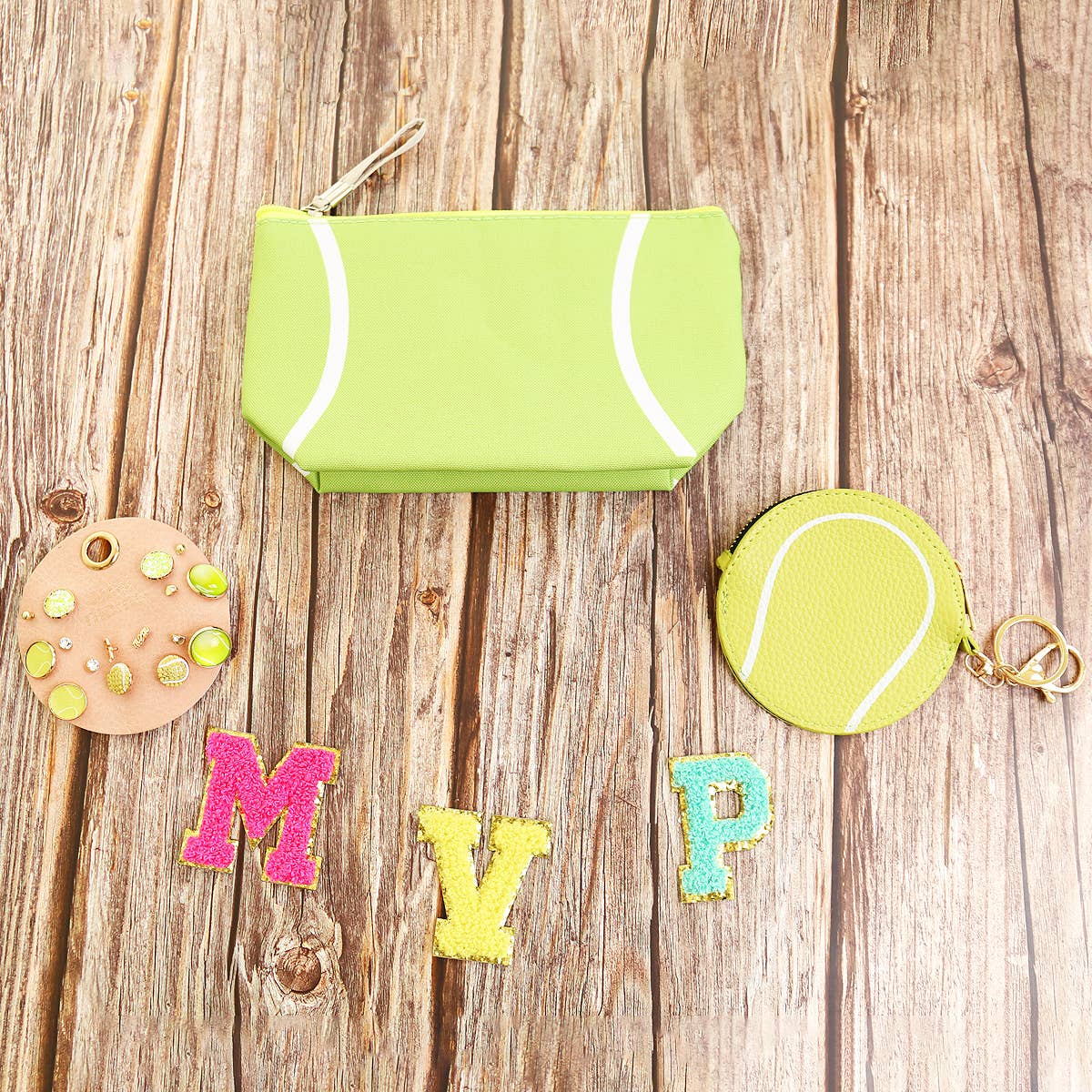 Tennis Print Makeup Organizer