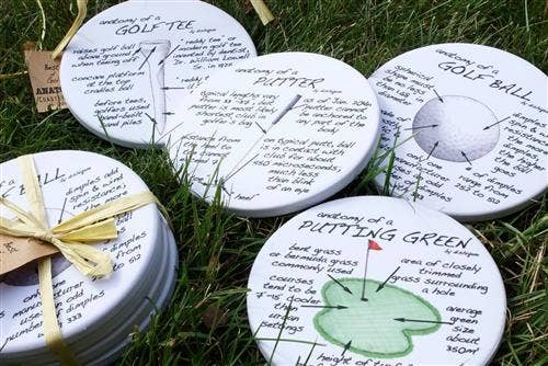 Golf Anatomy Coasters