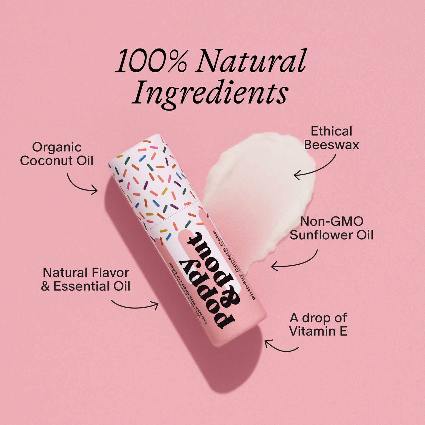 Birthday Confetti Cake Lip Balm - Pink