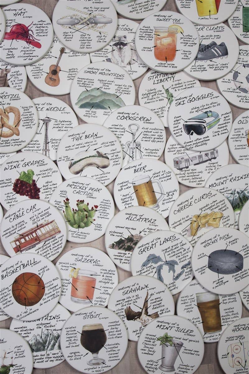 Golf Anatomy Coasters