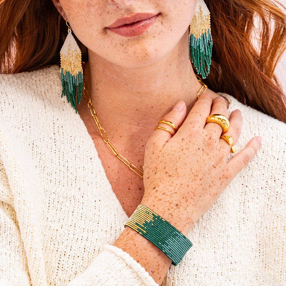 Kenzie Ombre Beaded Stretch Bracelet