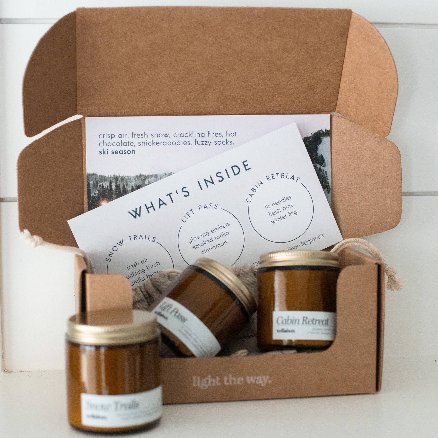 Snow Trails Ski Inspired Soy Candle