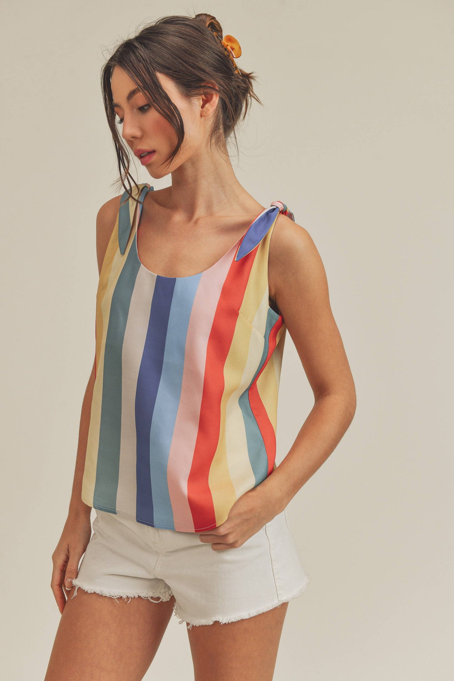 Gracie Tank - Multi Stripe