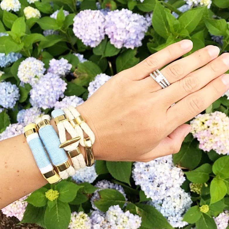 Hampstead - Ivory/Gold - Nautical Rope Bracelet