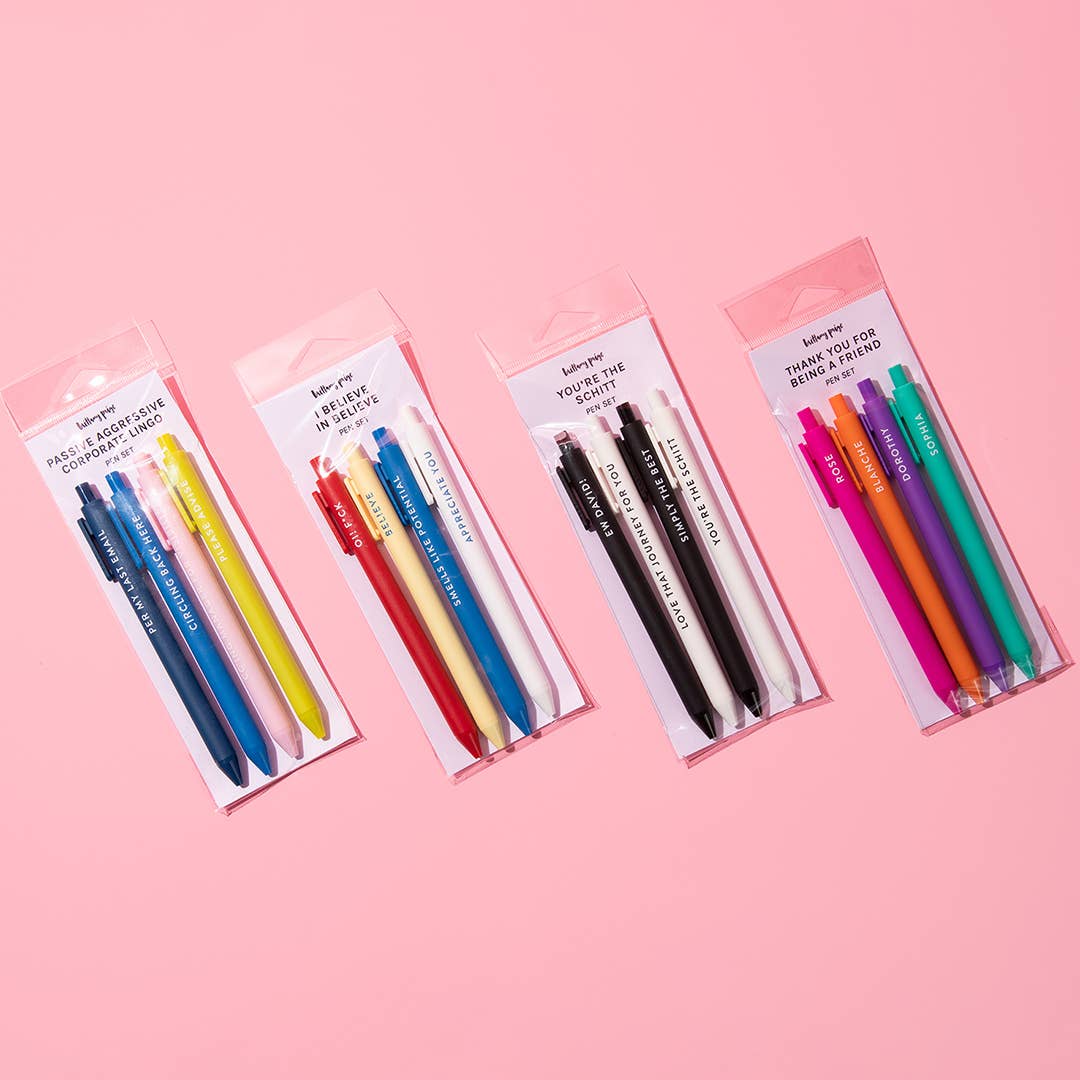 Passive Aggressive Corporate Lingo Pen Set