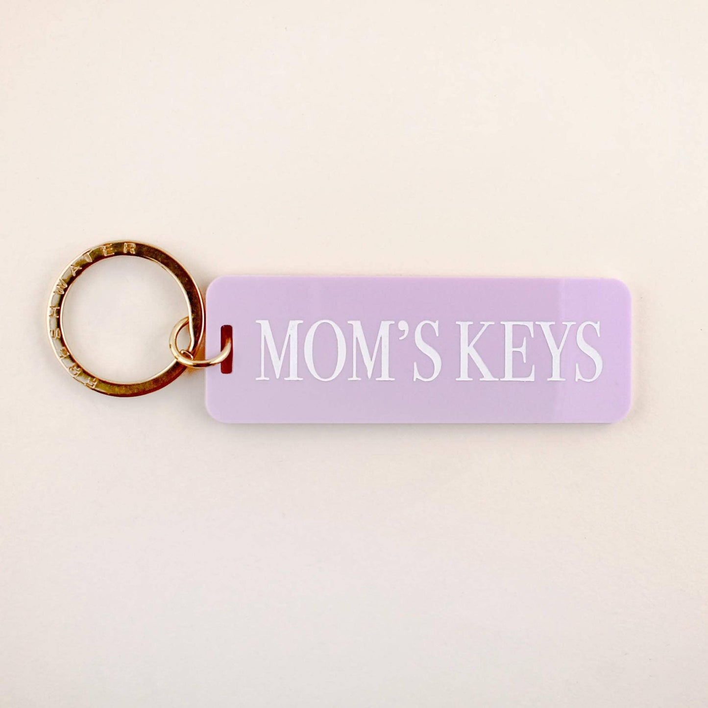 Mom's Keys Keychain: Candy Pink / Keychain with Hang Tag