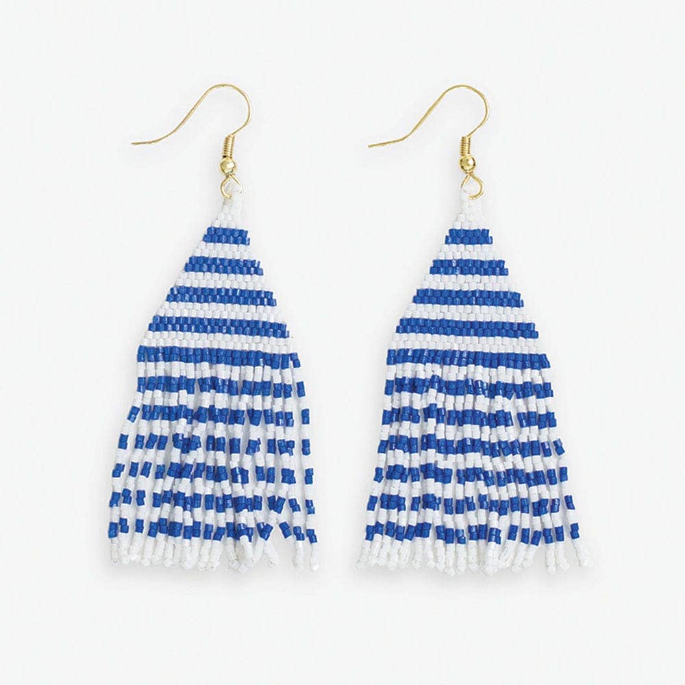 Lexi Horizontal Stripes Beaded Earrings