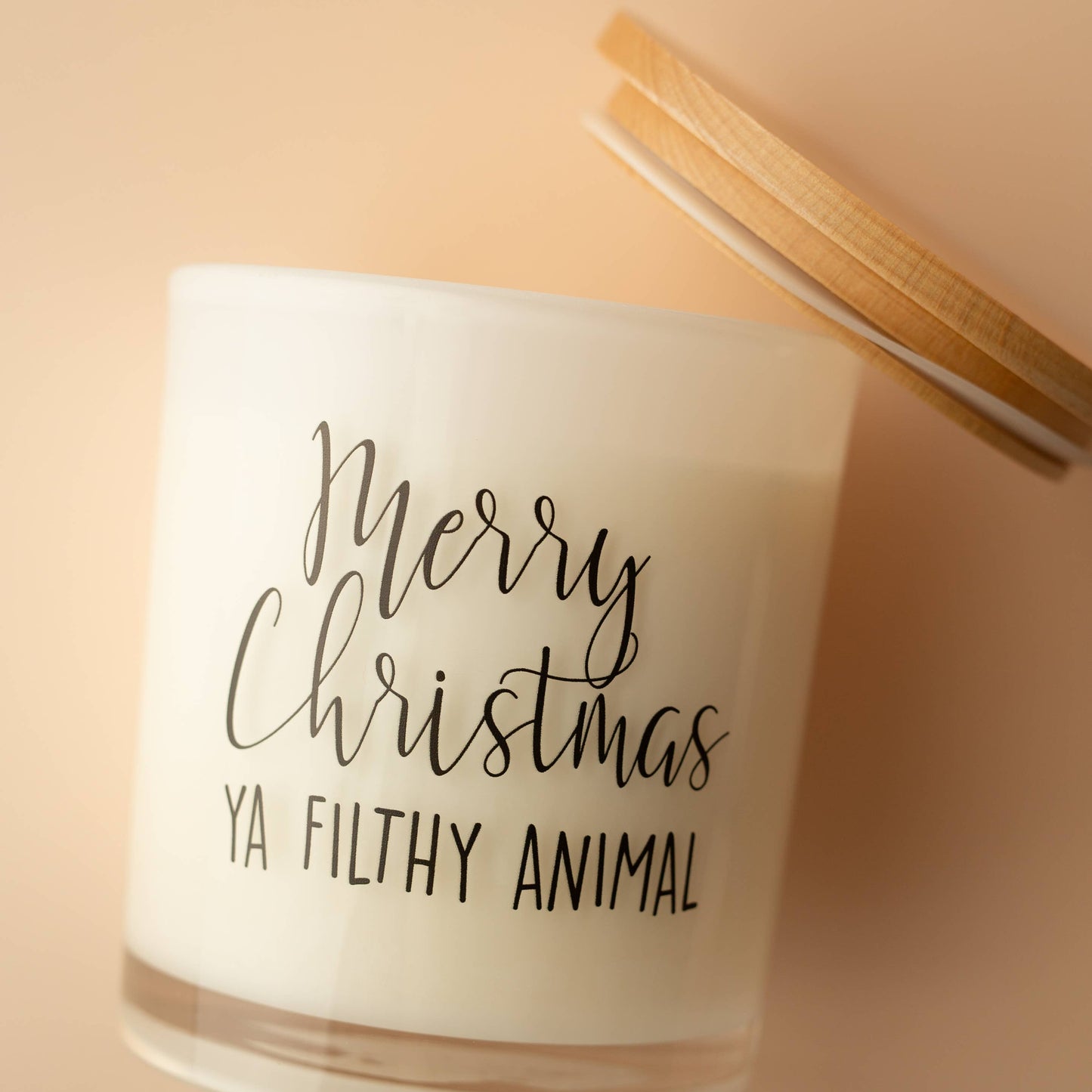 Merry Christmas Ya Filthy Animal Candle