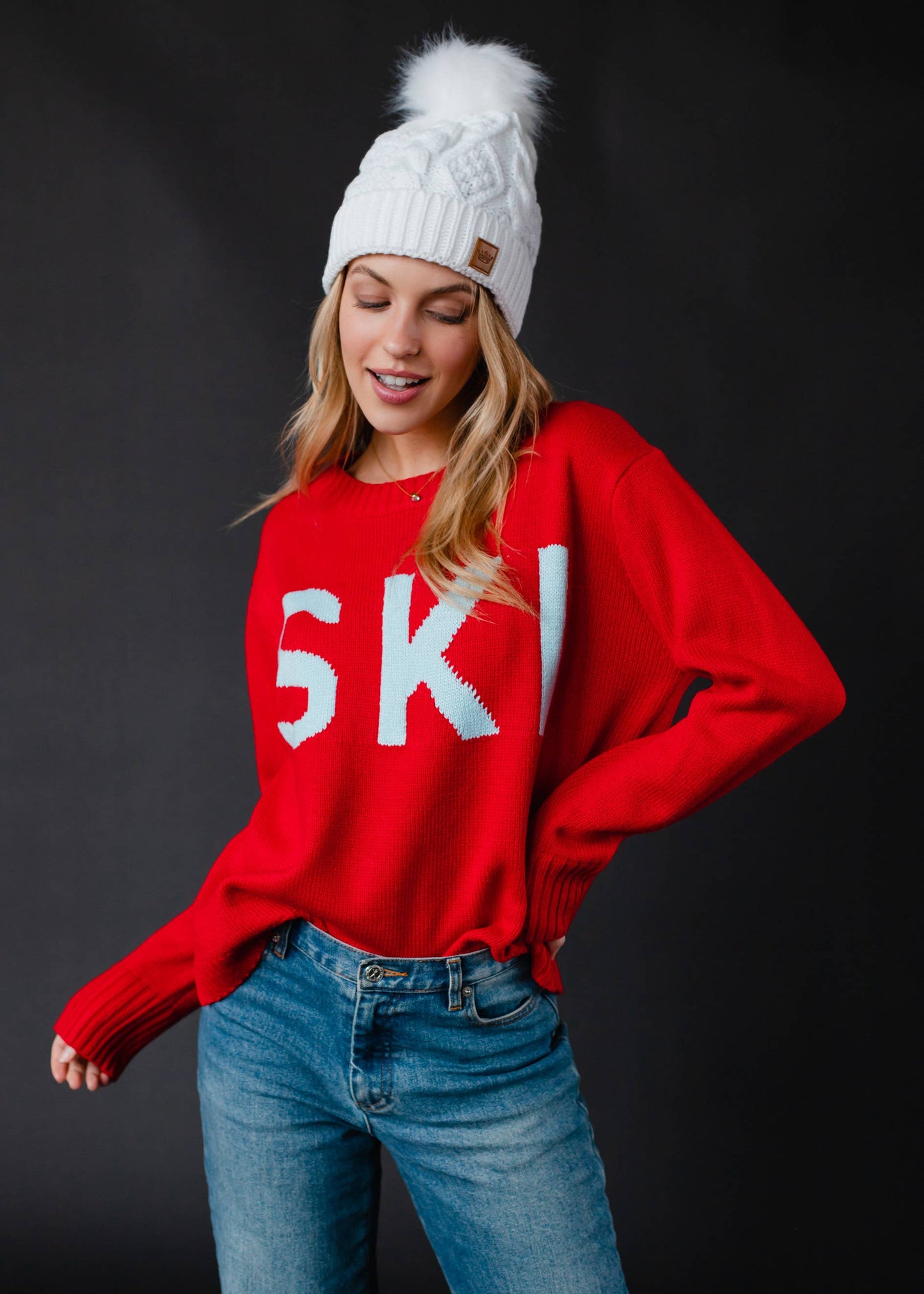 Red Ski Sweater