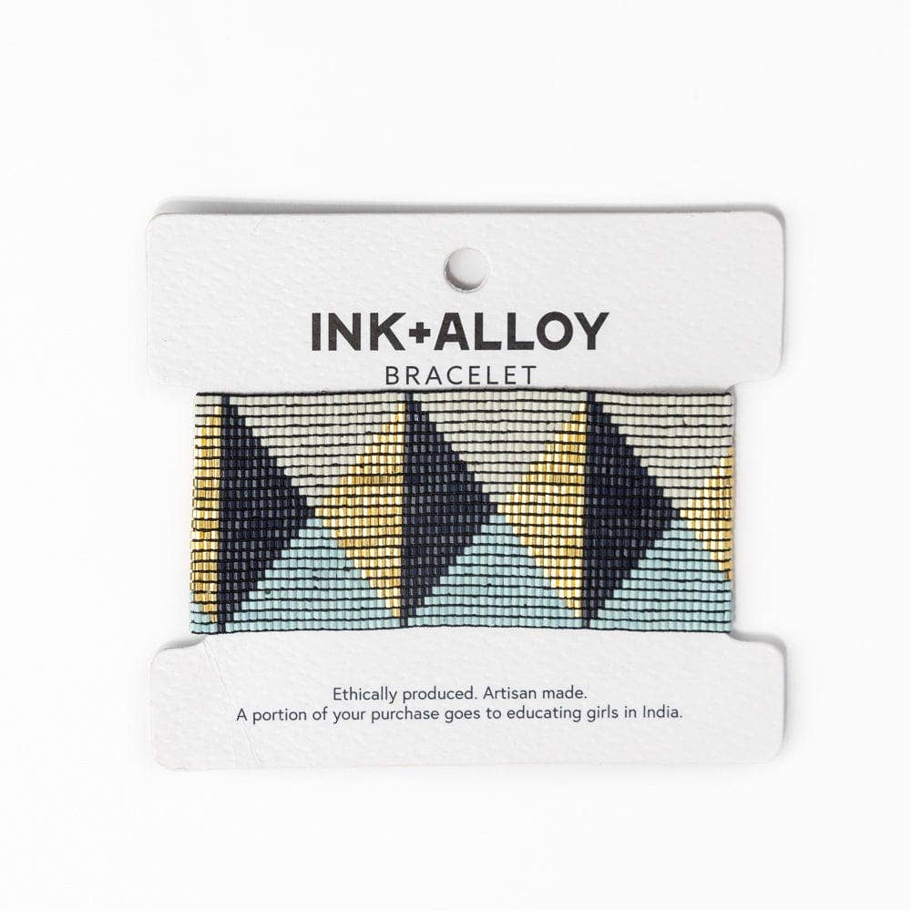 Brooklyn Triangles Beaded Stretch Bracelet