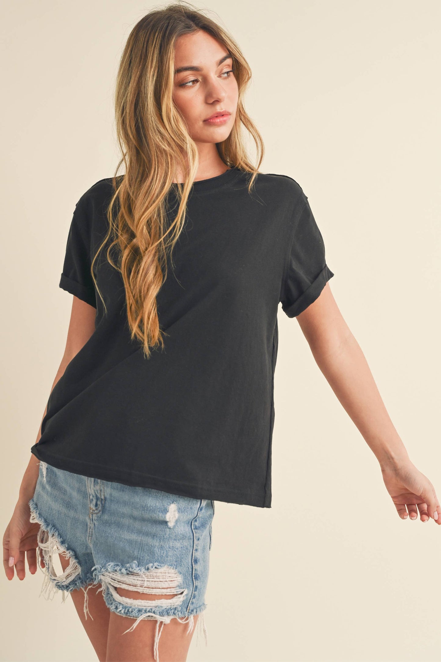 Mali Baby Tee - Charcoal