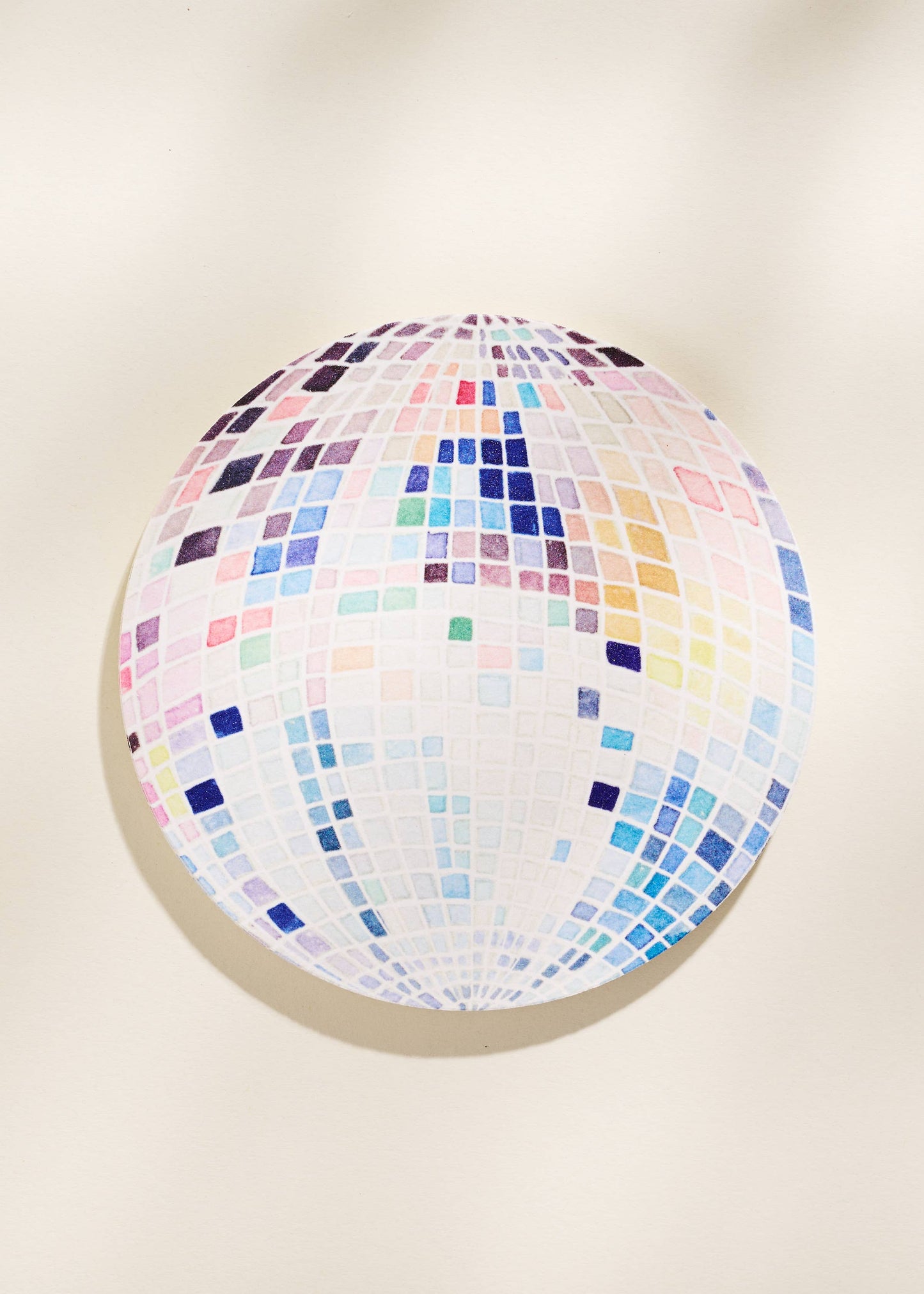 Rainbow Disco Ball Reusable Chipboard Coasters
