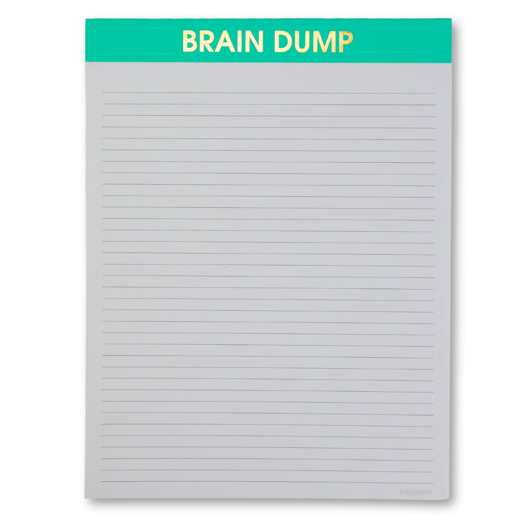 Brain Dump Large Lined Notepad