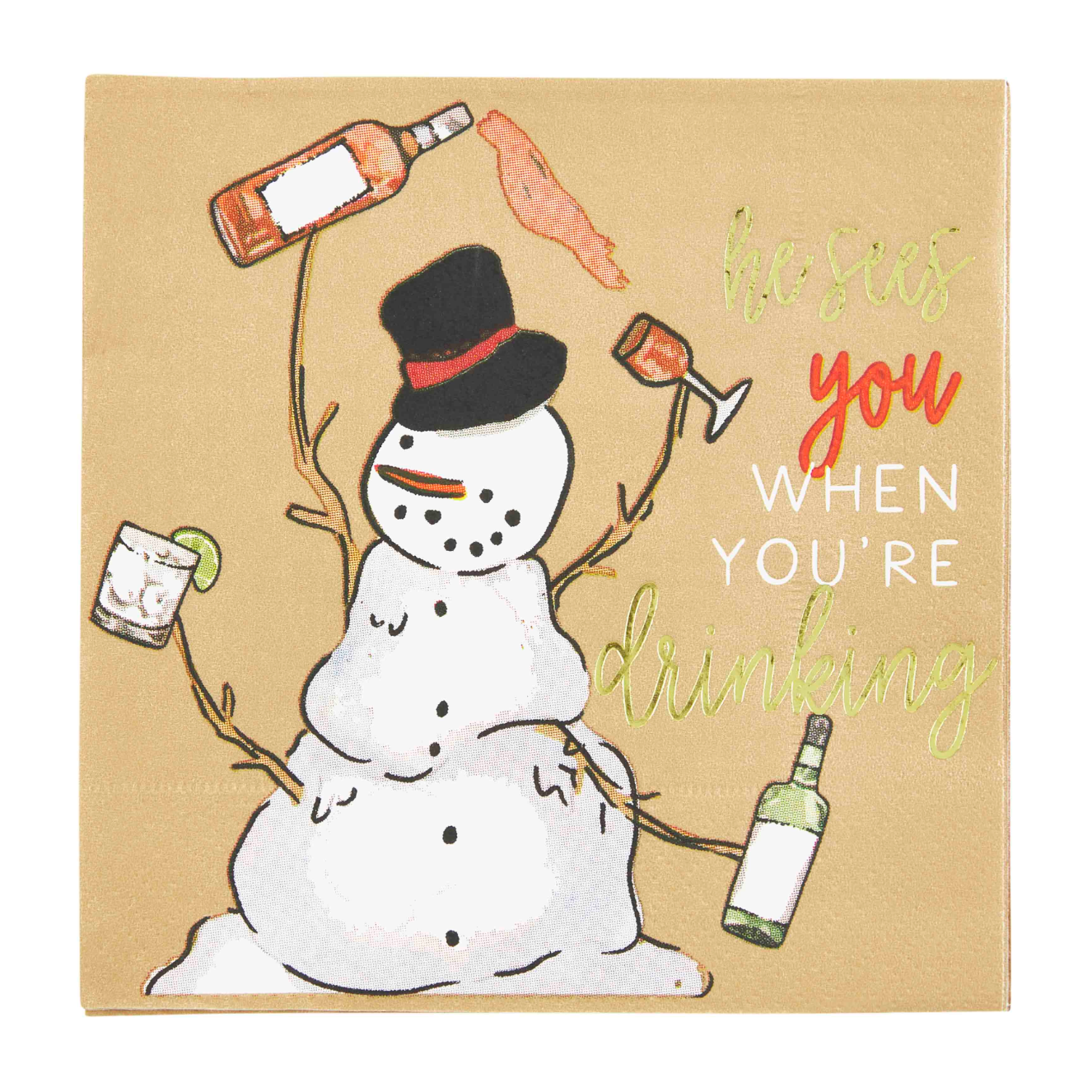 Christmas Bar Napkins