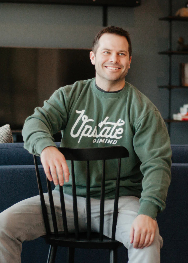 Upstate of Mind Crewneck Forest Green
