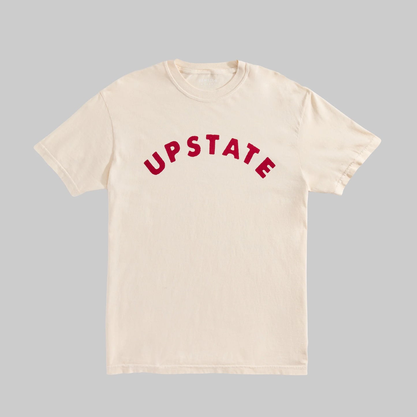 Upstate Tee - Ivory and Red