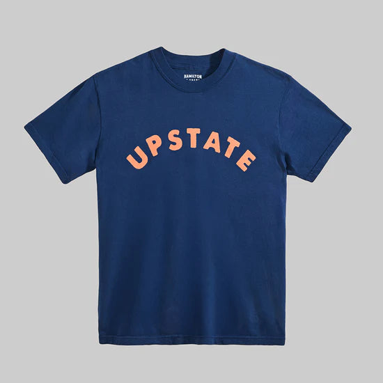 Upstate Tee - Navy and Orange