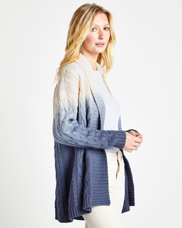 Splendid Dip Dye Cable Cardigan