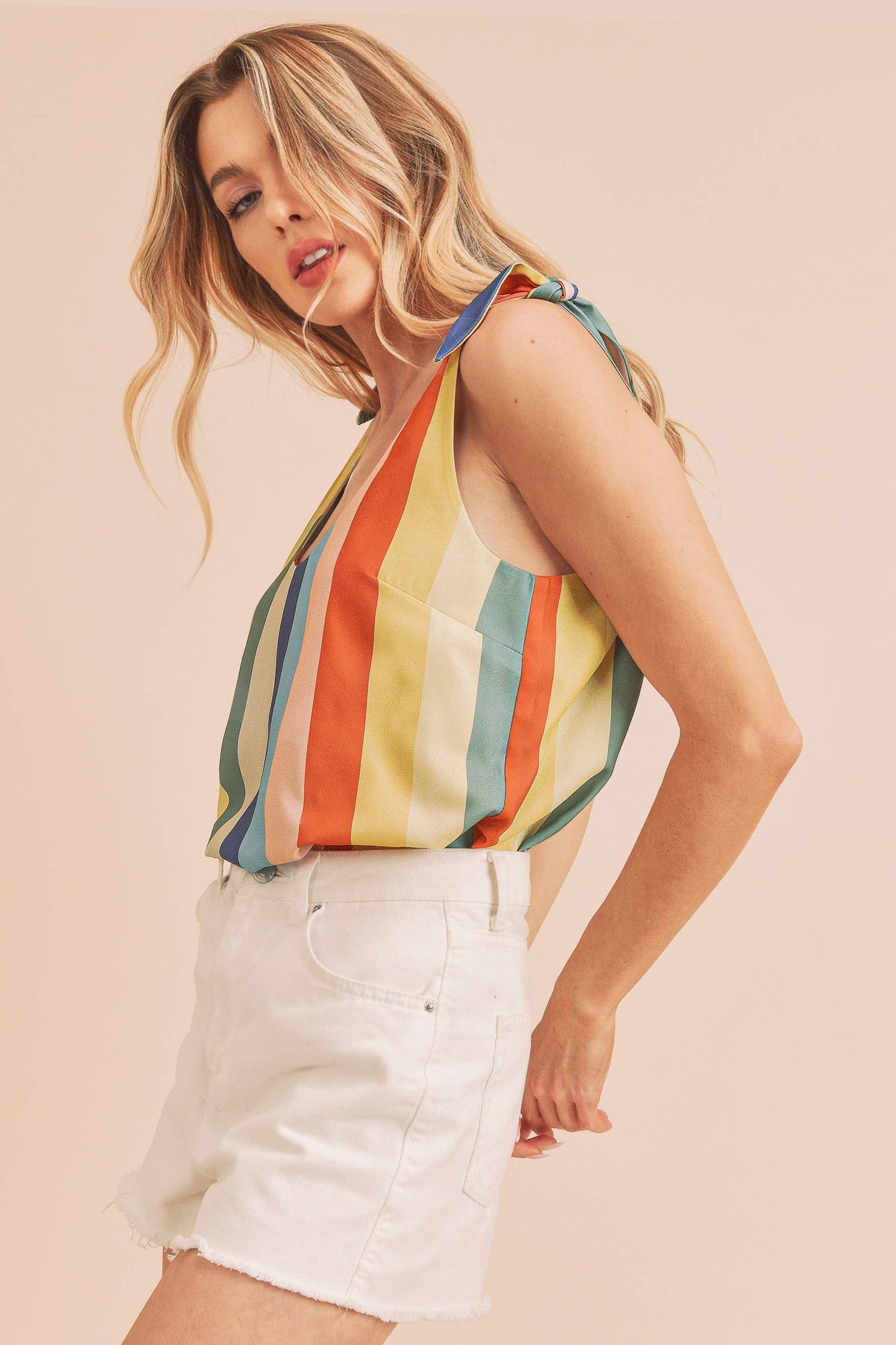 Gracie Tank - Multi Stripe