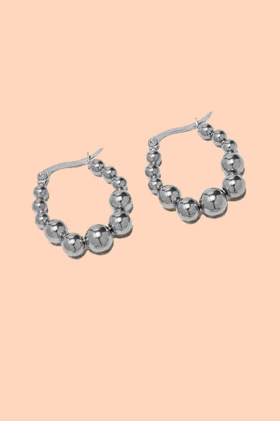 Elio Hoops - Stainless Steel