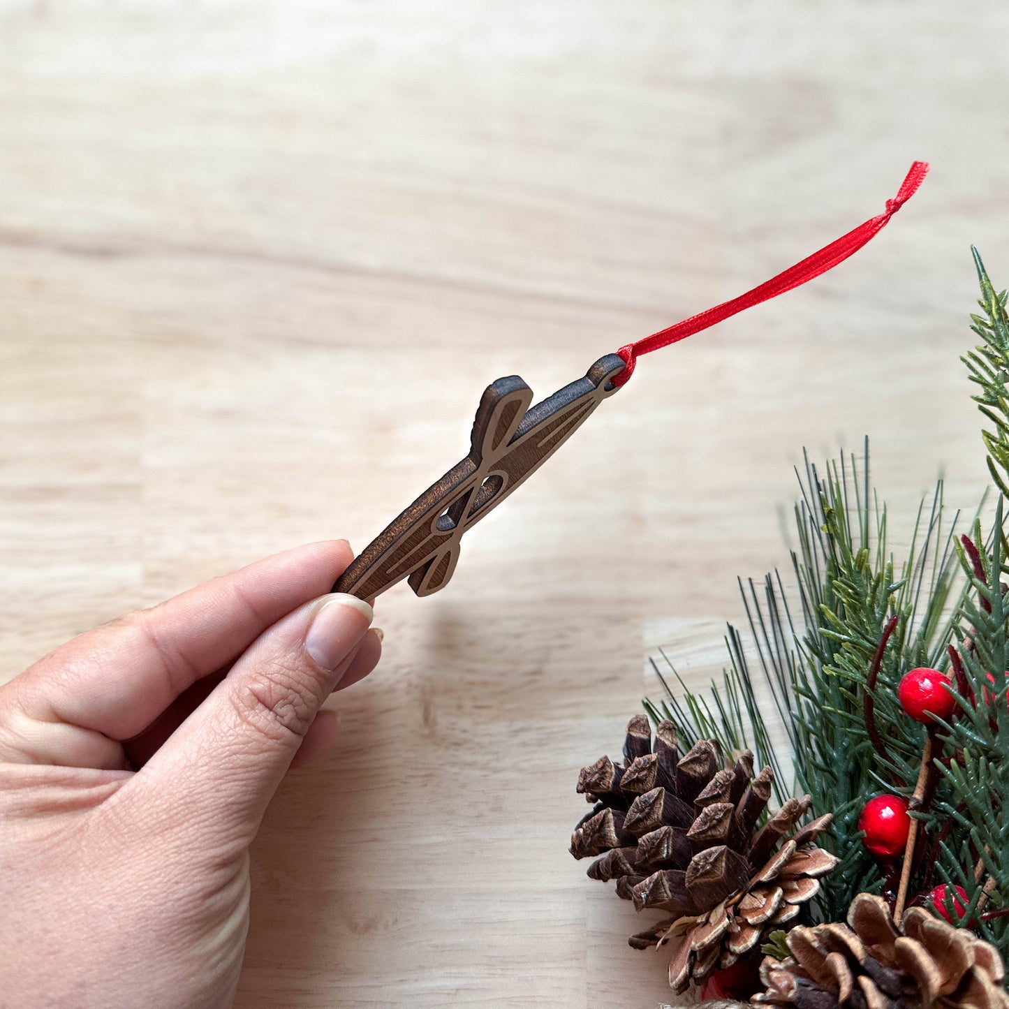 Tipperary Hill Traffic Light Syracuse New York Wooden Ornament