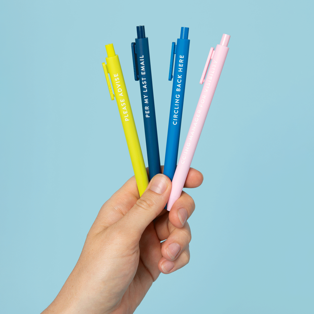 Passive Aggressive Corporate Lingo Pen Set