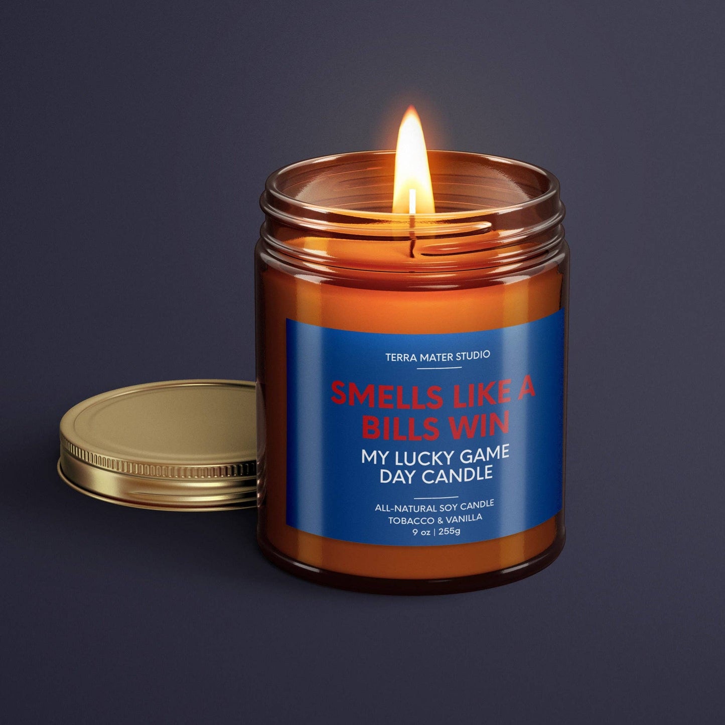 Smells Like A Bills Win | Lucky Game Day Candle: Apples + Maple Bourbon