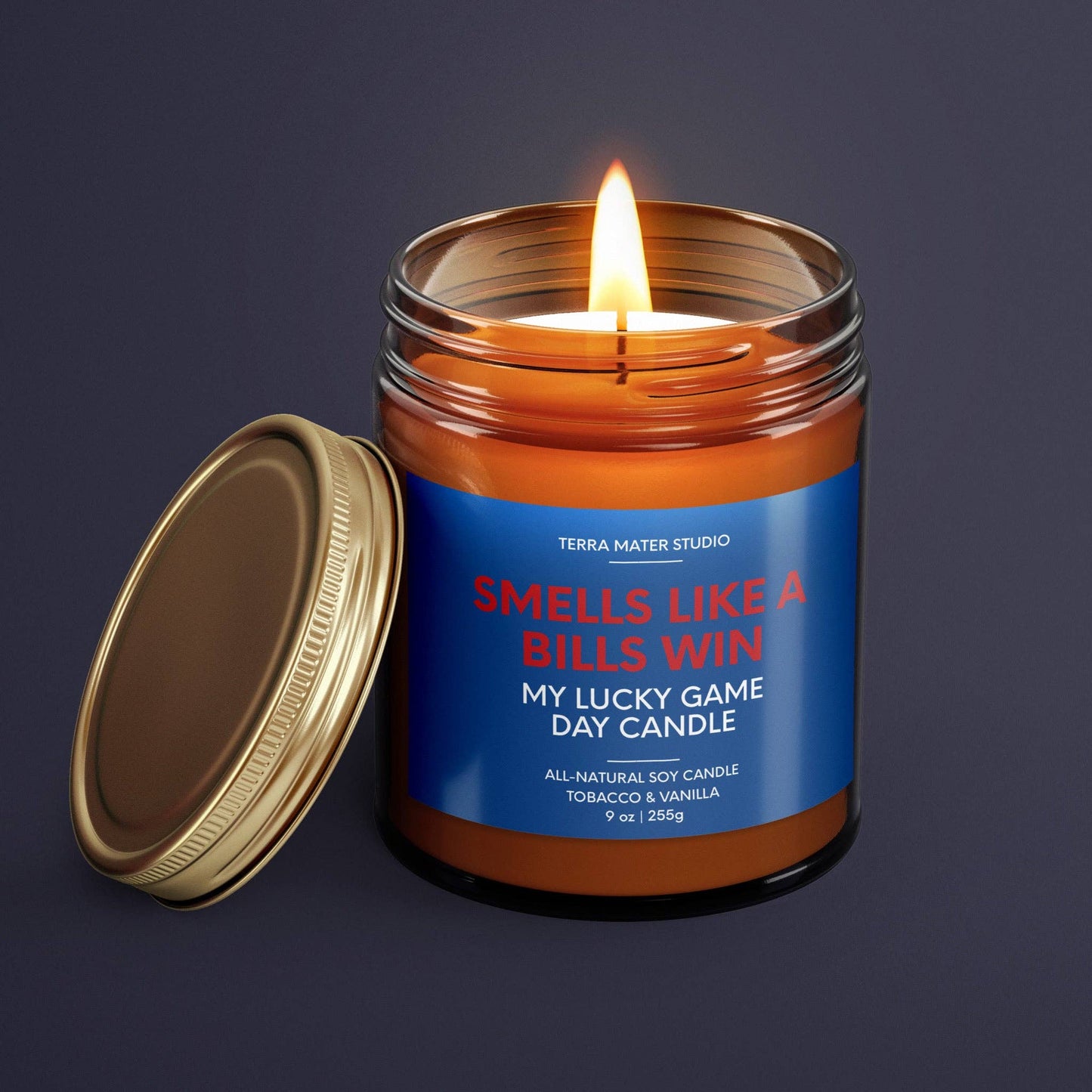 Smells Like A Bills Win | Lucky Game Day Candle: Apples + Maple Bourbon