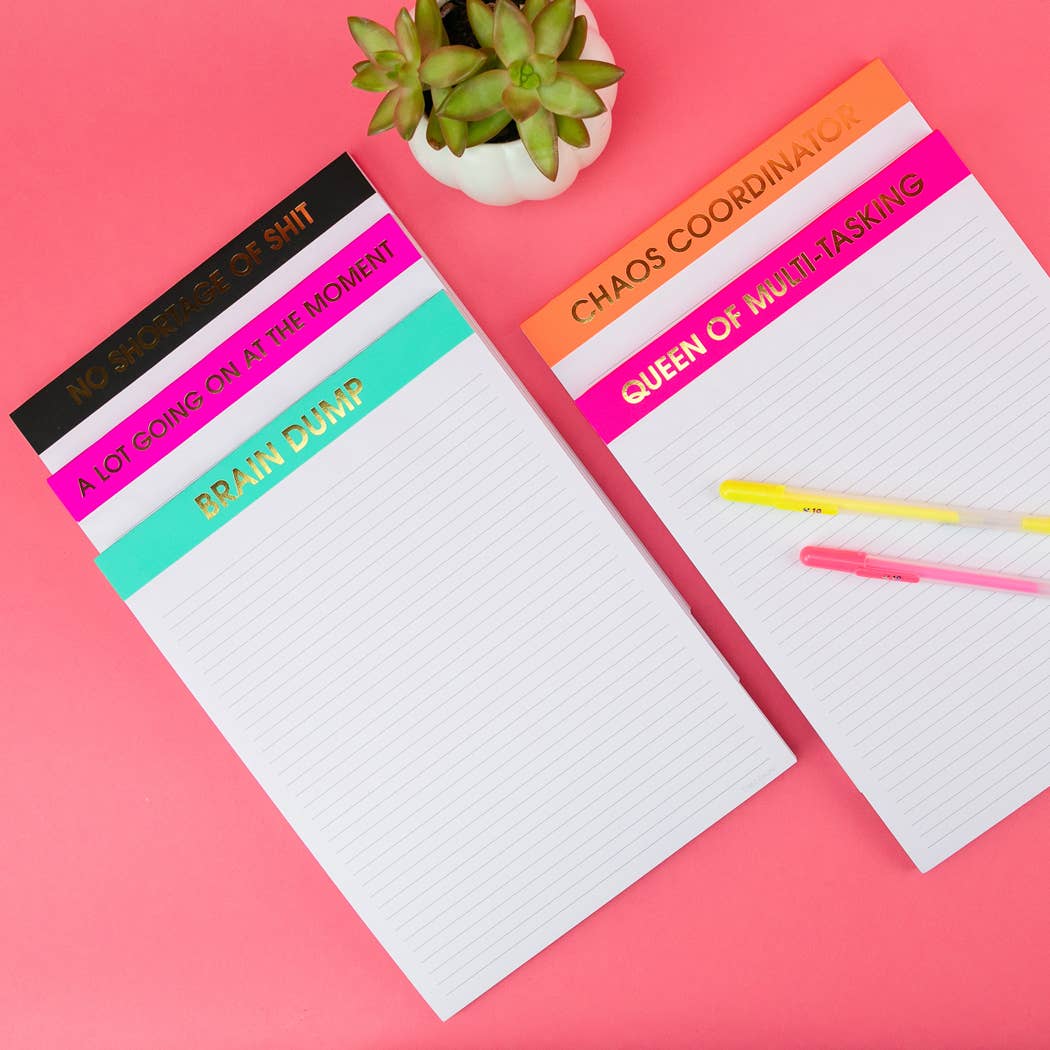 Brain Dump Large Lined Notepad