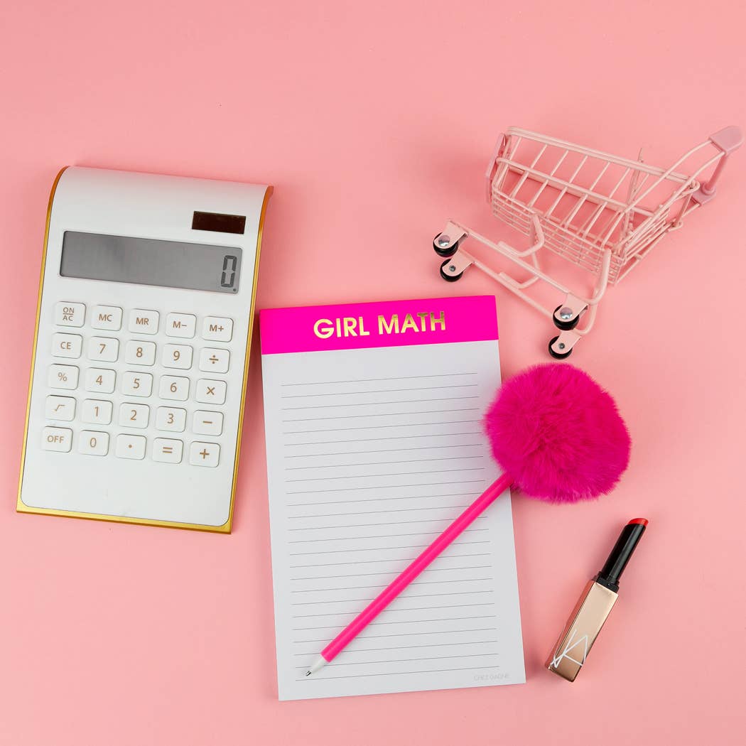 Girl Math Lined Notepad