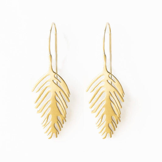 Flora Palm Leaf Earrings