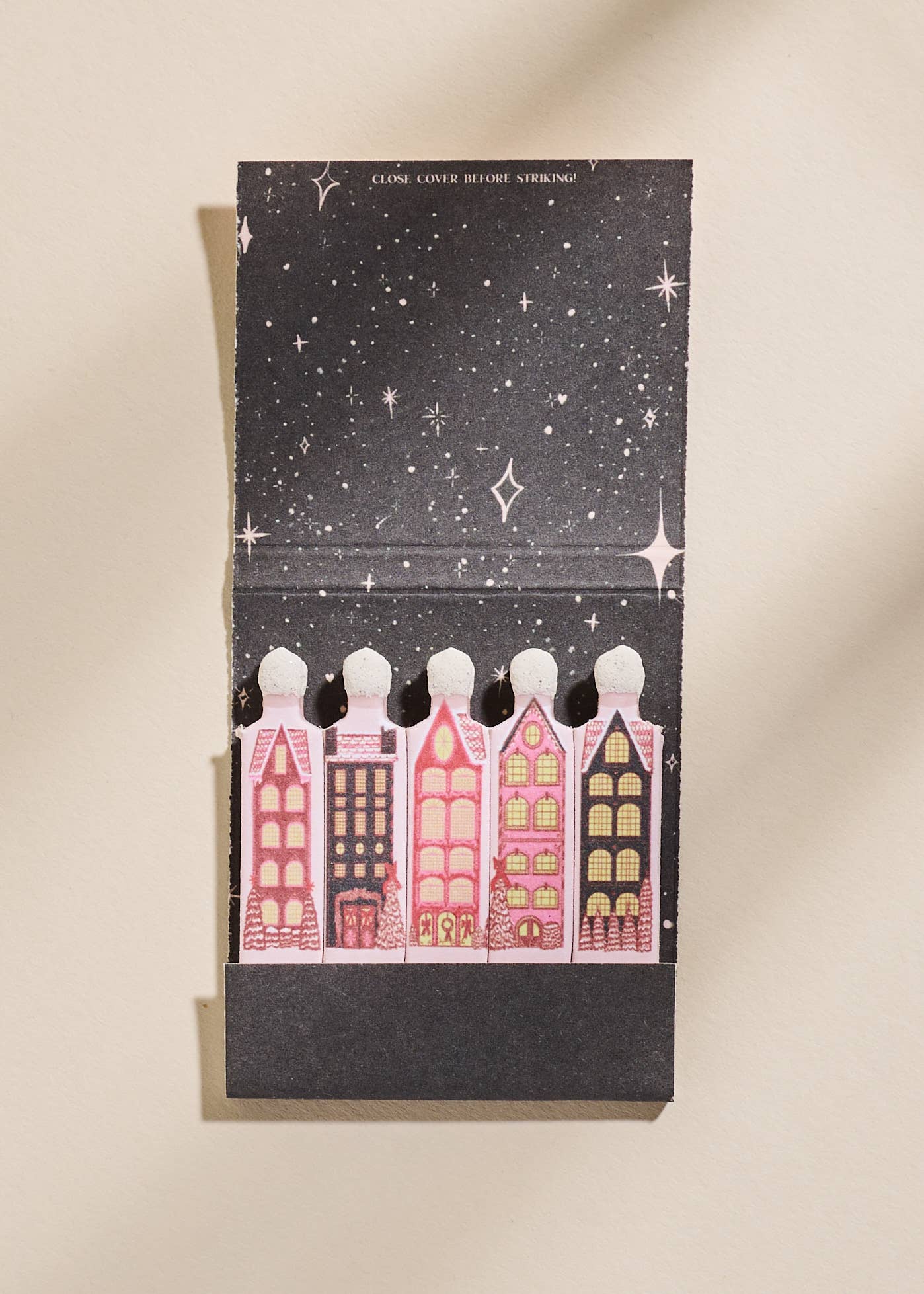 Wintry Village Printed Matchbook