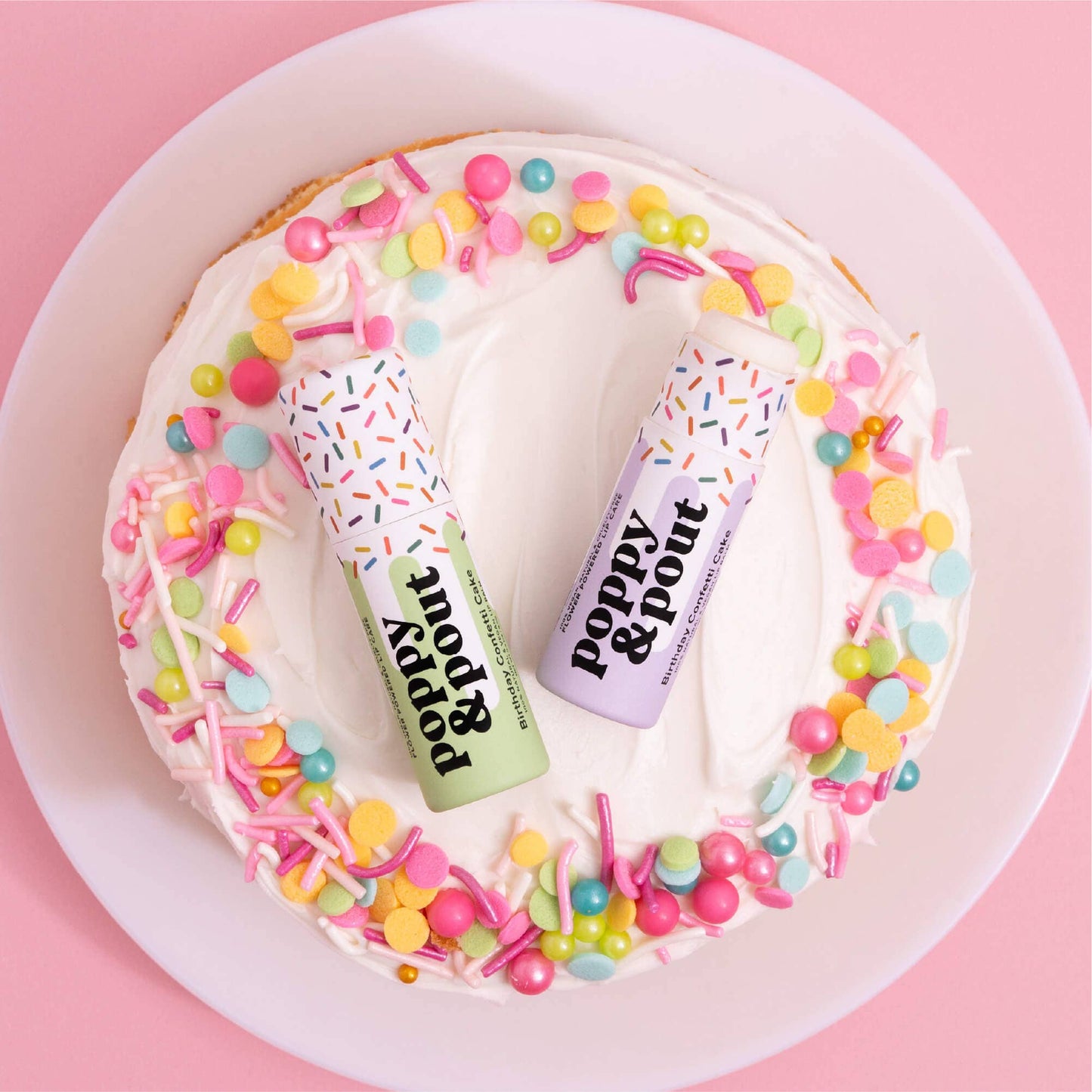 Birthday Cake Lip Balm - Purple Confetti