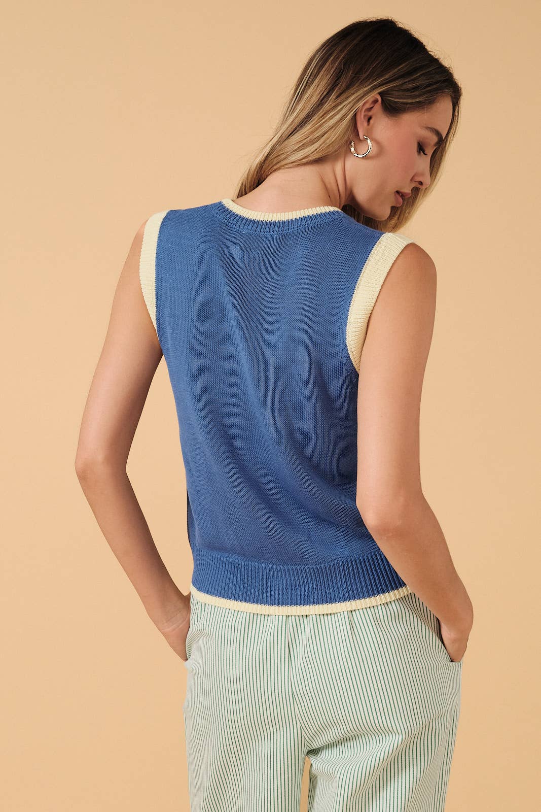 Fish Graphic Sweater Vest