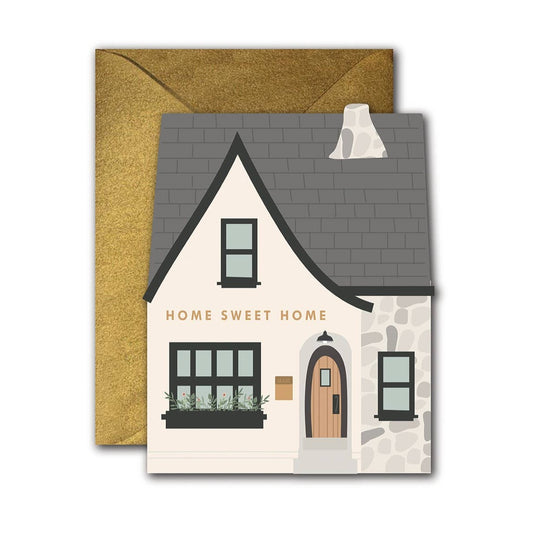 Home Sweet Home die-cut folded Greeting Card
