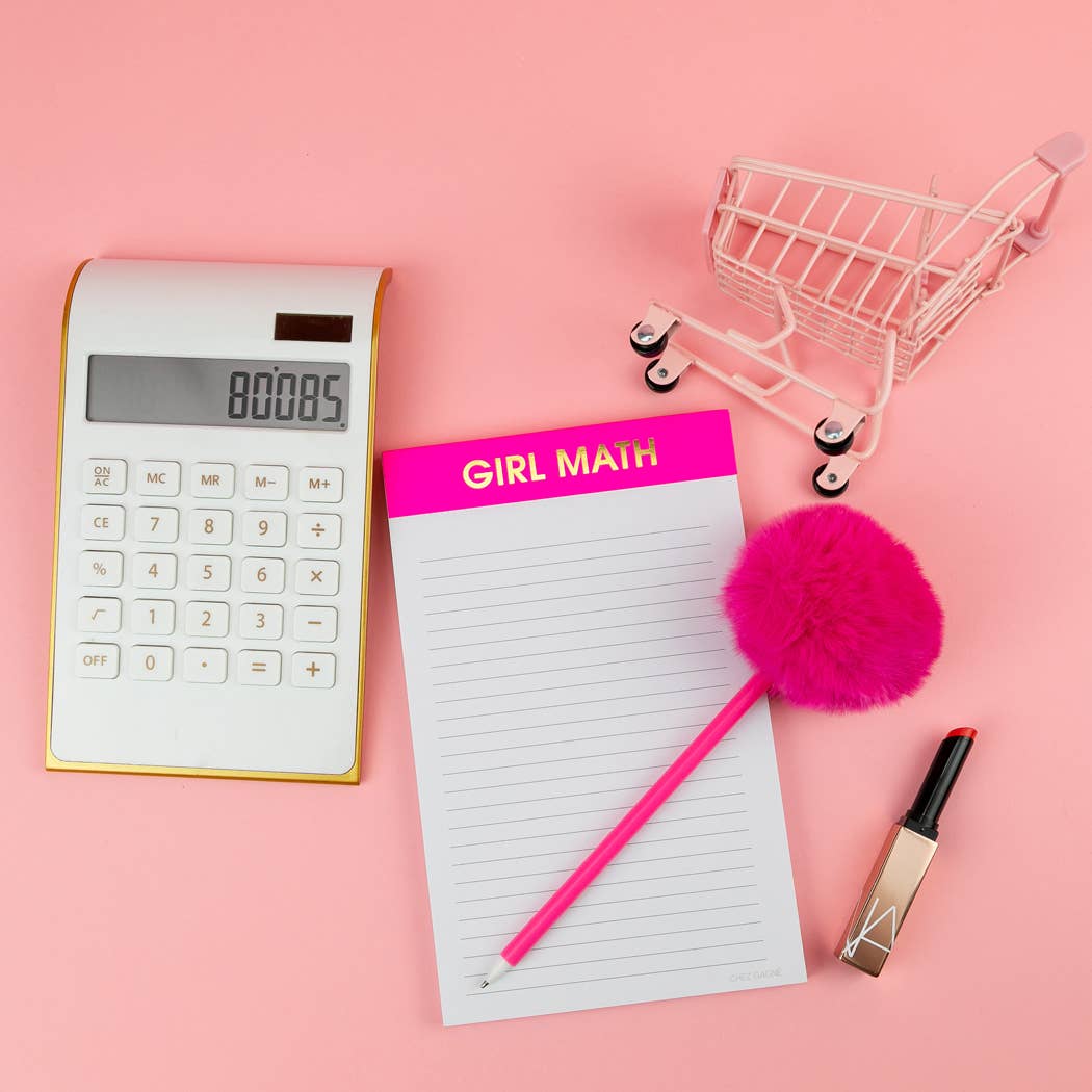 Girl Math Lined Notepad