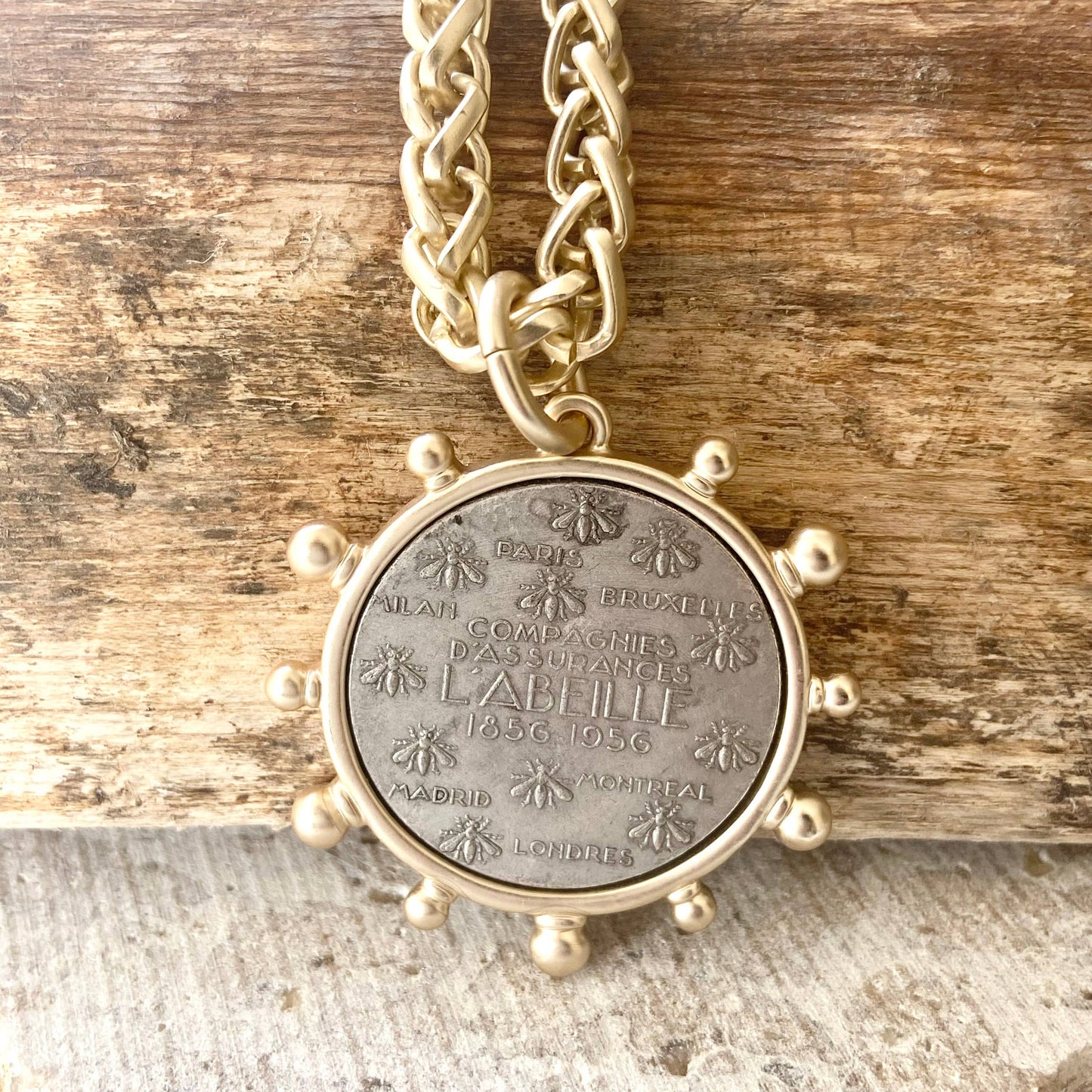 French Coin Necklace