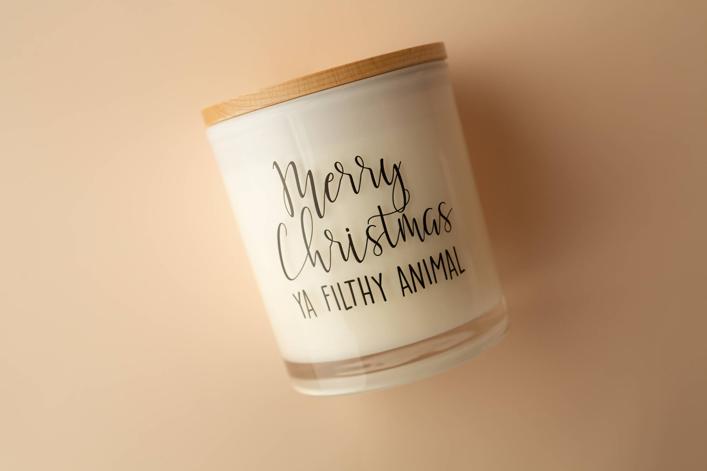 Merry Christmas Ya Filthy Animal Candle