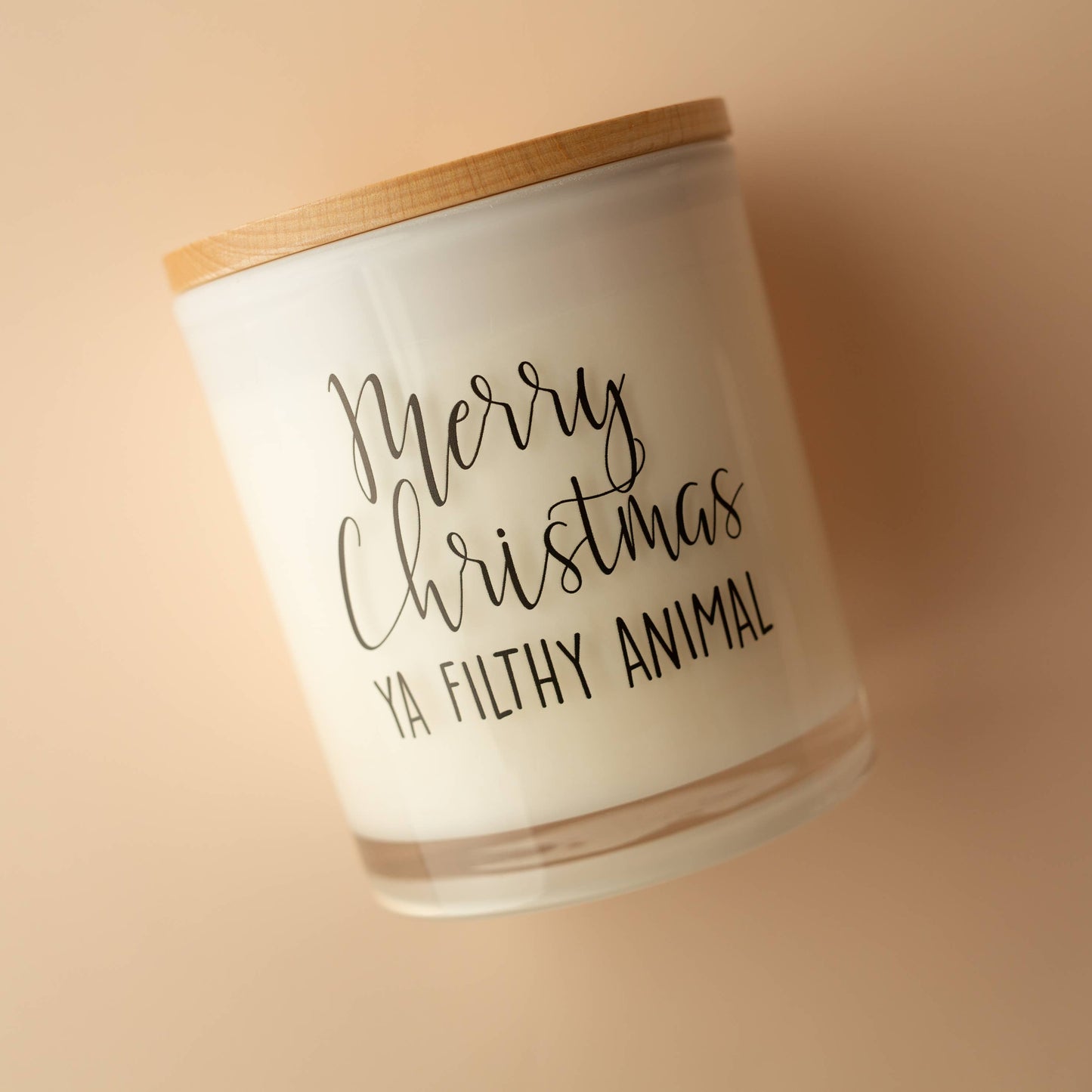 Merry Christmas Ya Filthy Animal Candle