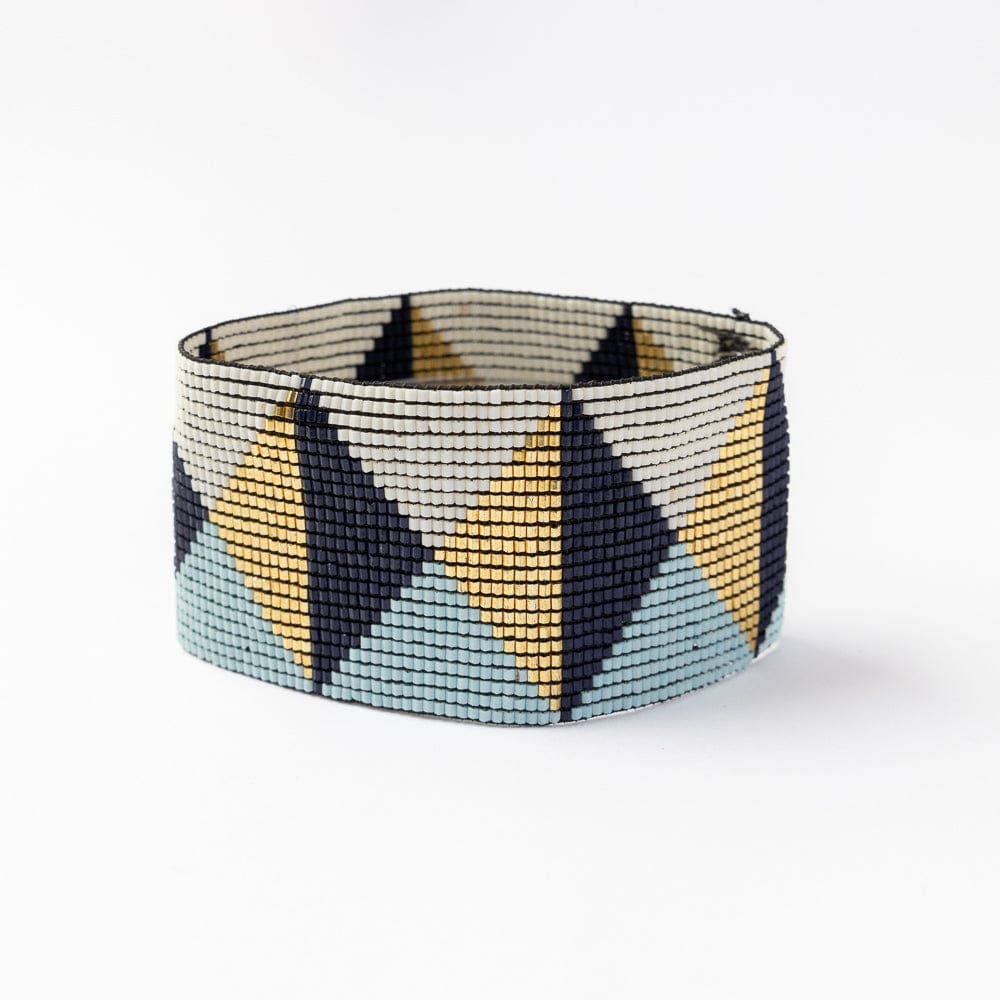 Brooklyn Triangles Beaded Stretch Bracelet