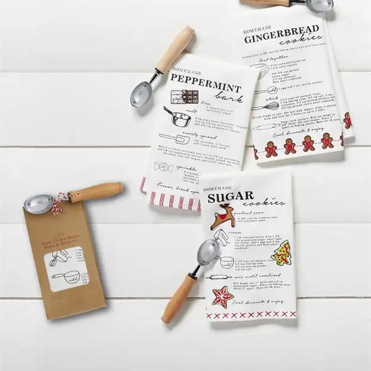 Peppermint Bark Recipe Towel Set
