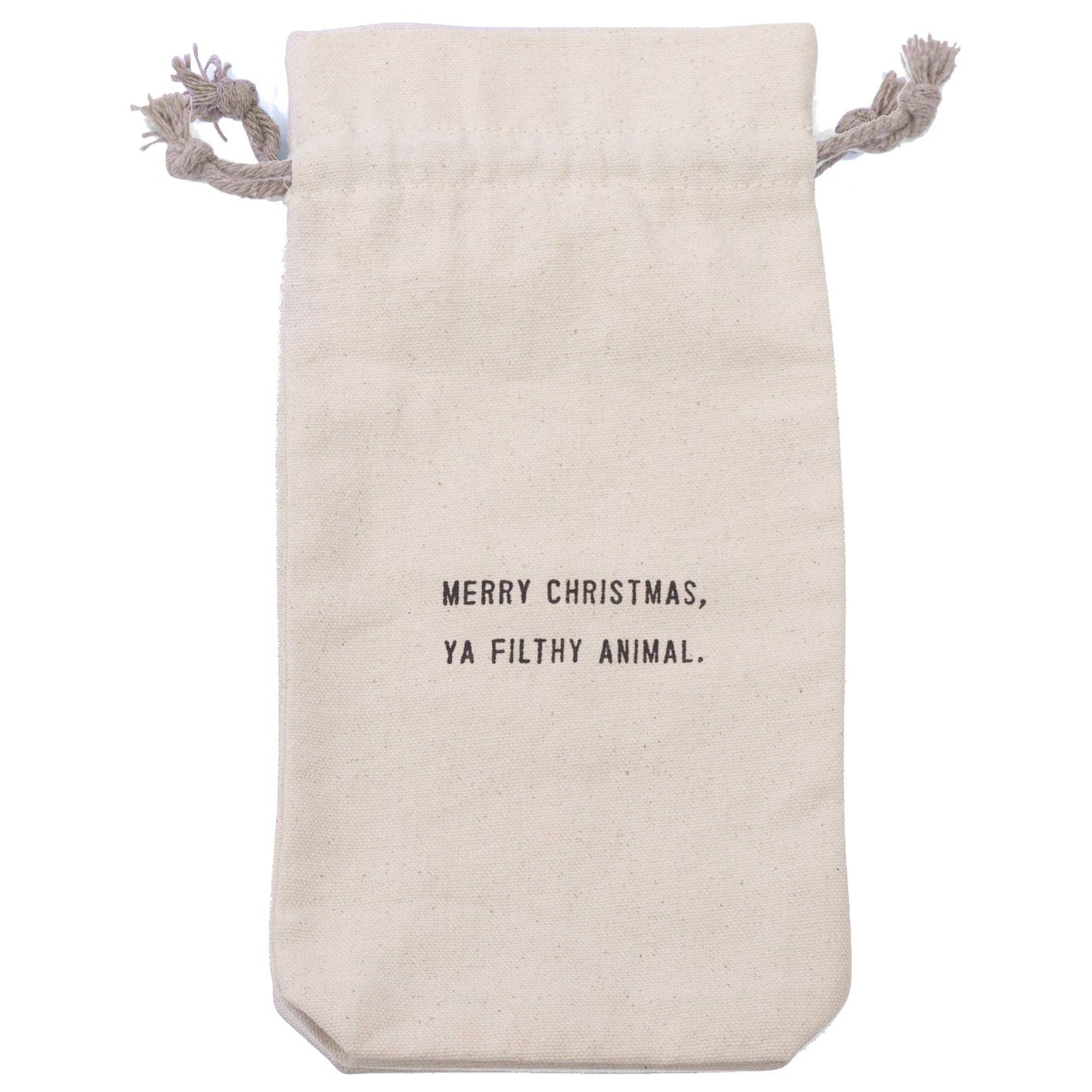 Merry Christmas Ya Filthy Animal Wine Bag