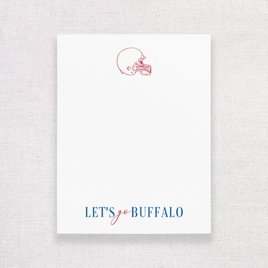 Let's Go Buffalo Football Notepad