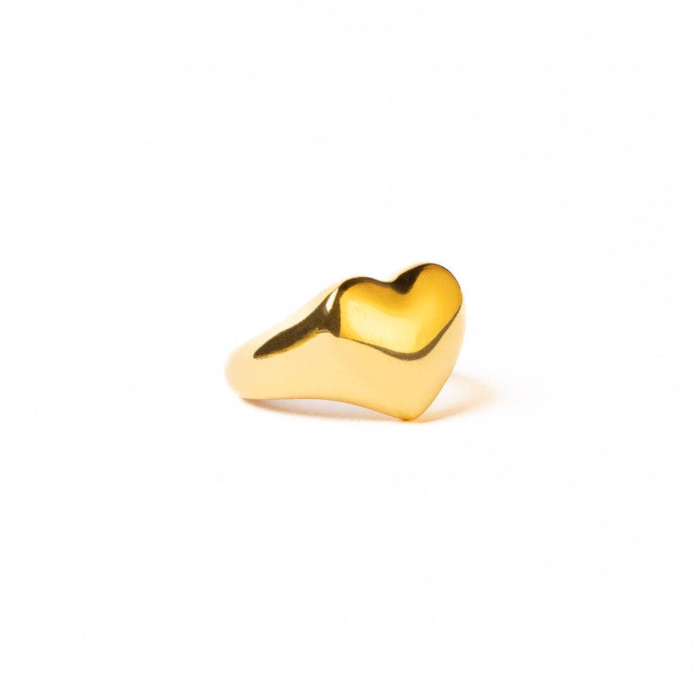 Poppy Heart Statement Ring