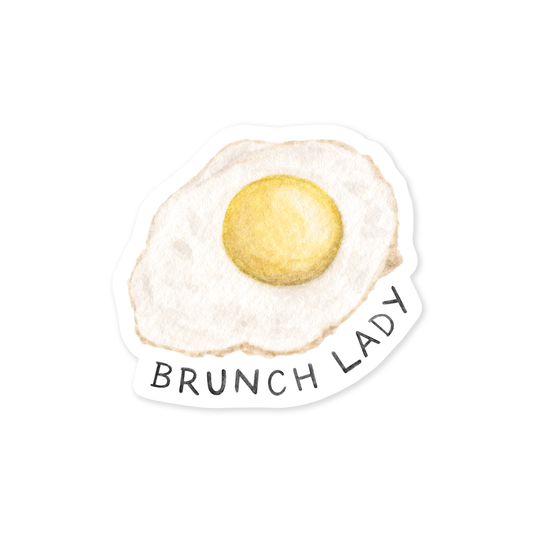 Brunch Lady — Food Pun Vinyl Sticker