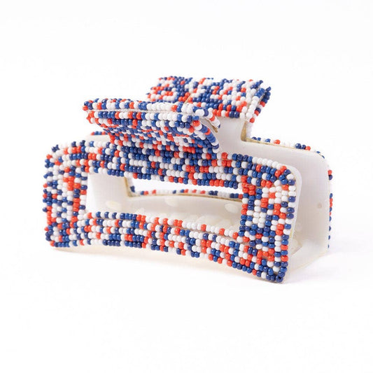 Lola Game Day Confetti Beaded Hair Claw Clip