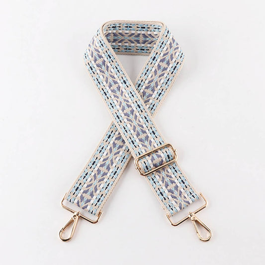 Boho Adjustable Bag Strap - Blue