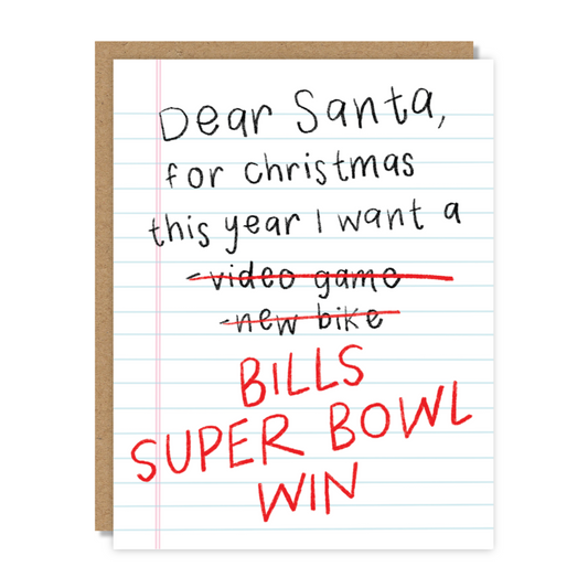 Dear Santa Bills Card